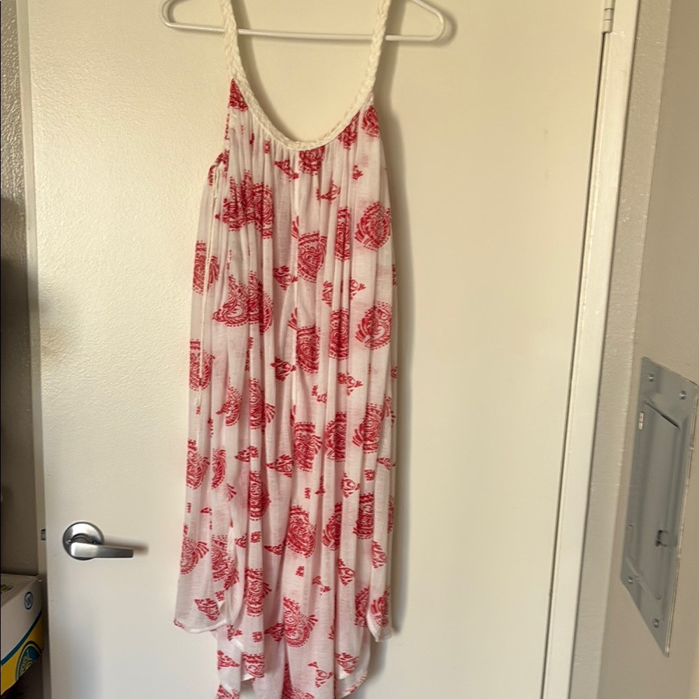 Free People red And white cover up. - Picture 2 of 13